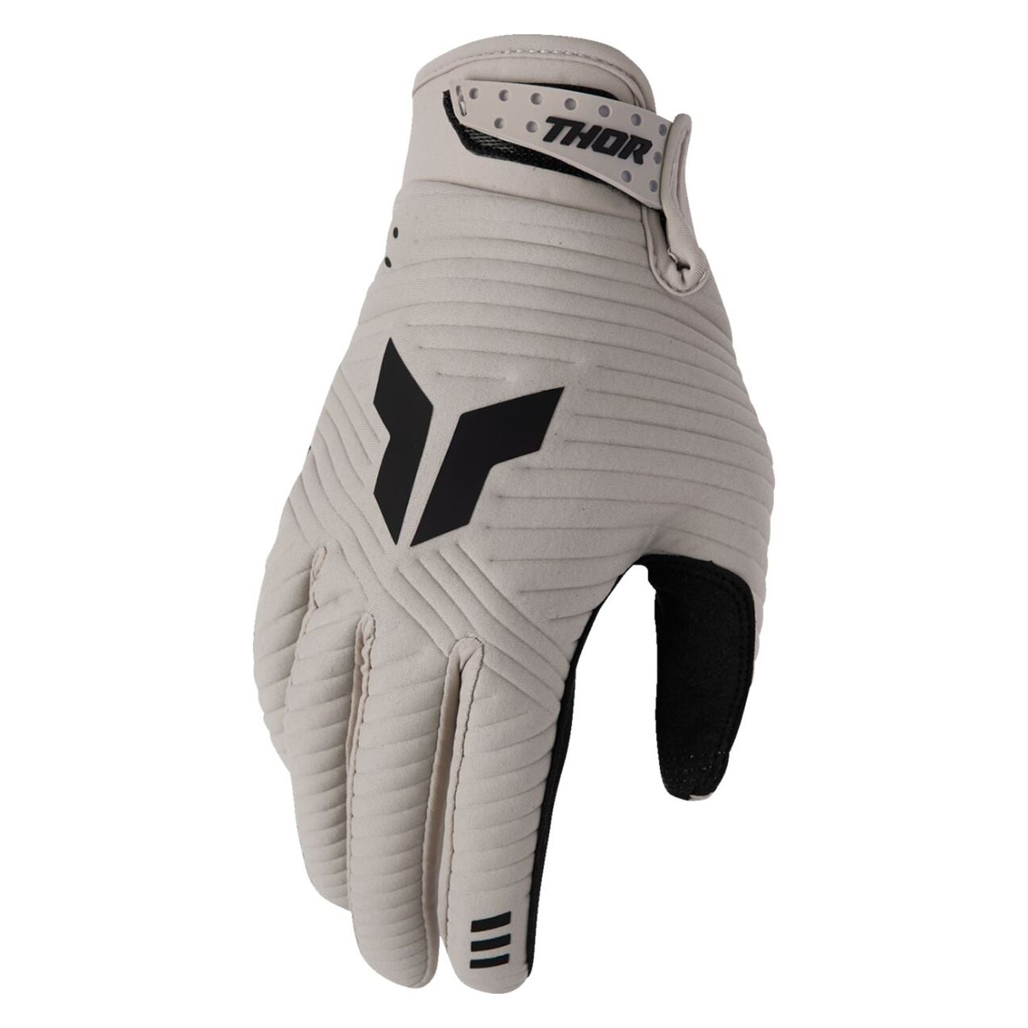 Thor 2026 Launchmode Cold Weather Black Grey Sand MX Gloves